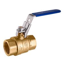 Locking Handle Brass Ball Valve - UL, CSA, FM and UPC certified Lead-Free