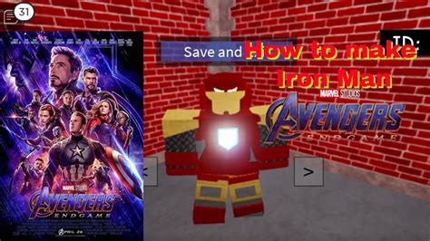 How To Make Iron Man Avengers Endgame In Roblox Superhero Life