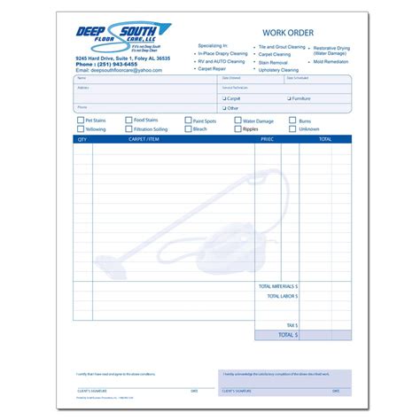 Cleaning Service Invoice Template