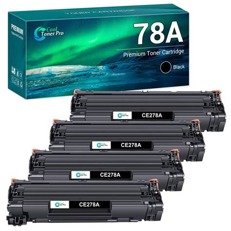 78A CE278AD 4 Pack Compatible Toner Cartridge For HP CE278A 78A