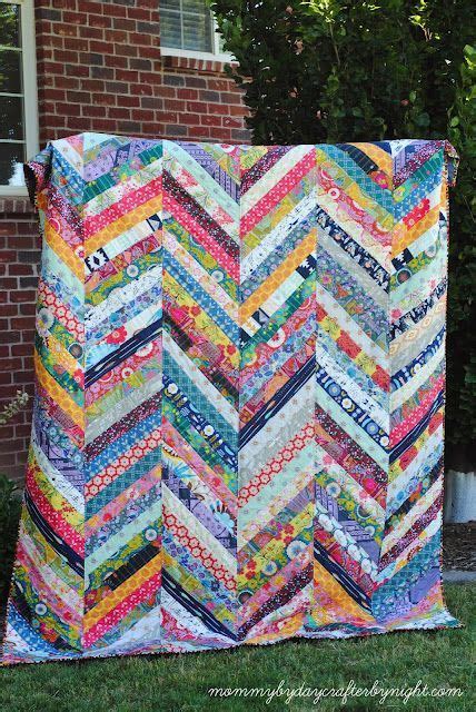 Anna Maria Horner QAYG Herringbone Quilt Mommy By Day Crafter By