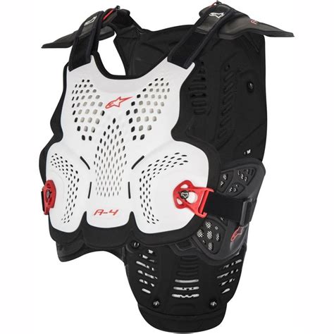 Alpinestars A Chest Protector White Black Red Xs S Chest Guards