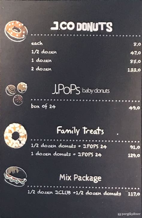 Selalu Diperbarui Menu J Co Donuts Coffee Ujung Berung Bandung