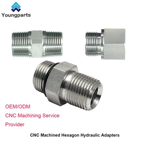 Customized Stainless Steel And Brass Hydraulics Adaptor For Perfect