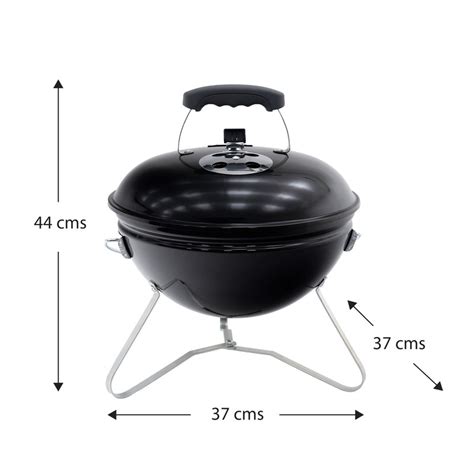 Barbecue De Table Charbon Portable Noir X X Cm Tahoe Qechic