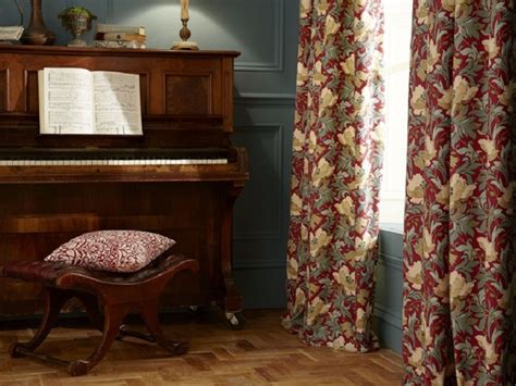 Iliv Art Deco Curtain Fabric Cherry With Free Lining