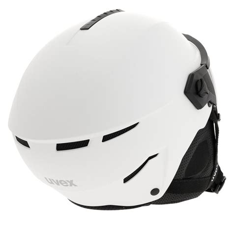 Skihelm Uvex Instinct Visor White Mat Black Mat Eschuhe De