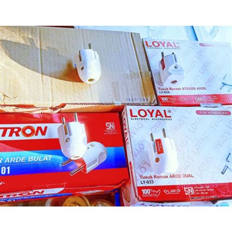 Jual Steker Arde Colokan Listrik Merk Loyal Dutron Broco Shopee