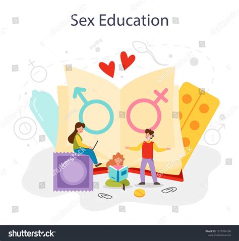 Sexual Education Concept Sexual Health Lesson Stock Vector Royalty Free 1971994106 Shutterstock