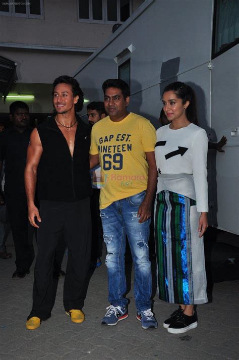 Shraddha Kapoor Tiger Shroff Sabbir Khan At Baaghi Film Promotions On 13th April 2016