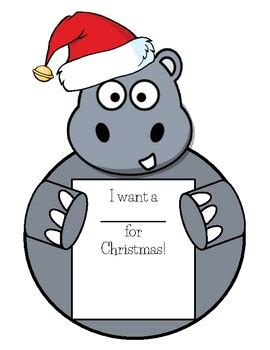 I Want A Hippopotamus For Christmas Craft By Think Mink TPT