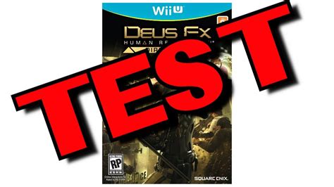 Deus Ex Human Revolution [wii U] [fr] Gameplay Test Youtube