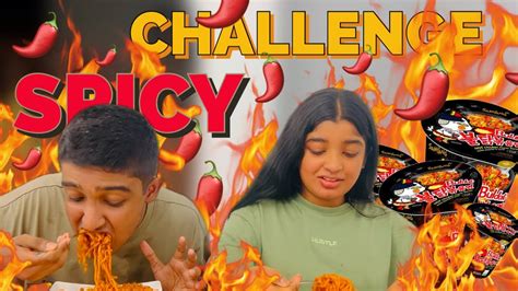 කෑවා නෙමේ ගිල්ලා 🥵🔥 Korean Spicy Noodles Challenge 🌶 Ramen Noodles 🍜 Youtube