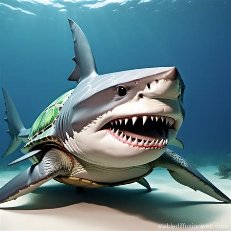 Shark in Turtle Shell Armor? | Stable Diffusion Online