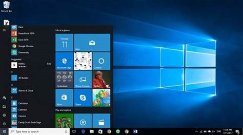 Windows Desktop Elements And Start Menu Options