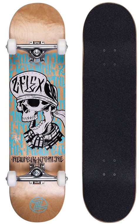 Z Flex Complete Skull Skateboard