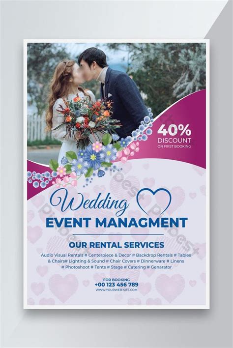 Wedding Event Management Flyer Or Wedding Invitation Flyer Template