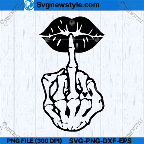 Middle Finger Skeleton Hand Svg Skeleton Middle Finger Svg Cricut File