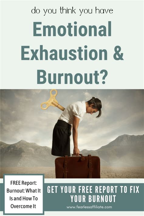 Emotional Exhaustion Burnout - Fearless Affiliate