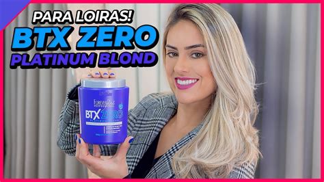 Btx Matizador Platinum Blond Sem Formol Forever Liss Cabeleireiro