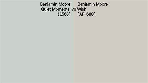 Benjamin Moore Quiet Moments Vs Wish Side By Side Comparison