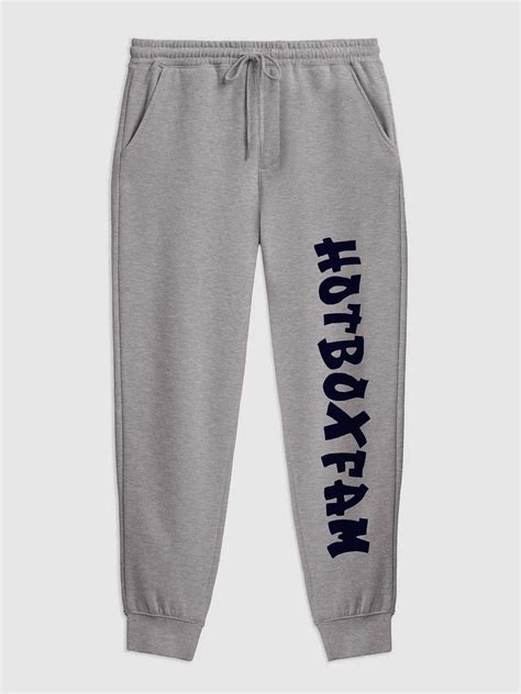 HOT BOX FAM LETTER SWEATPANTS HOT BOX FAM