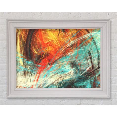 Perspections Gerahmtes Leinwandbild Fire And Ice Explosion Wayfair De