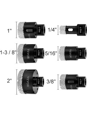 Vevor Punta Diamantata Pz Altezza Segmento Mm Diametro