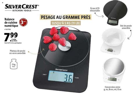 Promo Balance De Cuisine Num Rique Silver Crest Chez Lidl Icatalogue Fr