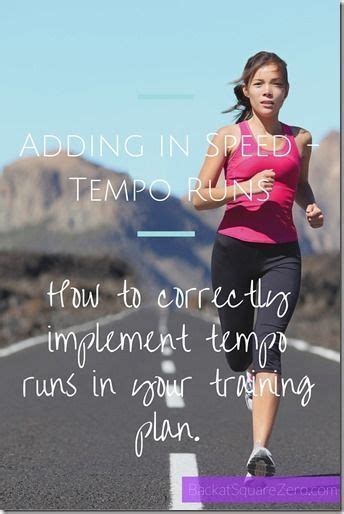 Adding In Speed Tempo Runs And How To Correctly Incorporate Them Into