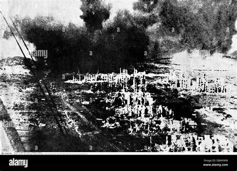 Events Second World War Wwii Russia Stalingrad 1942 1943 Aerial View Of The Destroyed