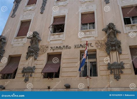 Sulfur Baths with Art Nouveau Design in Split Editorial Stock Image - Image of health, facade ...