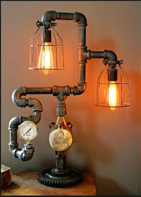 20 Interesting Industrial Pipe Lamp Design Ideas Diy Industrial