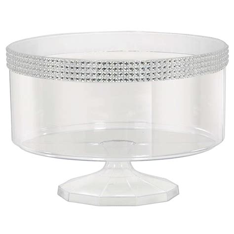 Shop Now Clear Plastic Trifle Container With Silver Gems Party Centre Uae 2024