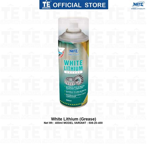 NIETZ White Lithium Spray Grease TE Engineering