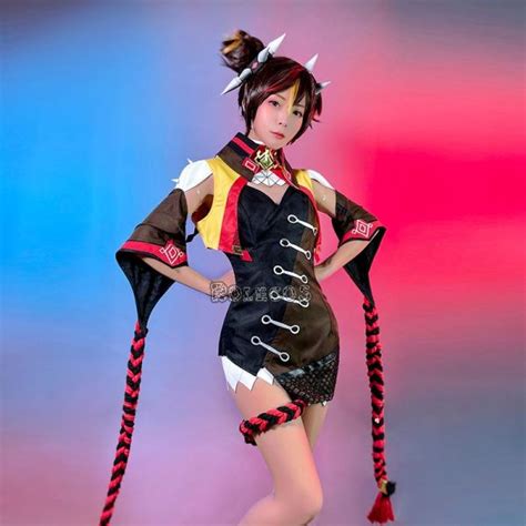 Game Genshin Impact Xinyan Cosplay Costume For Sale