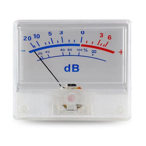 White Panel High Precision Audio Power Amplifier VU Meter DB Level