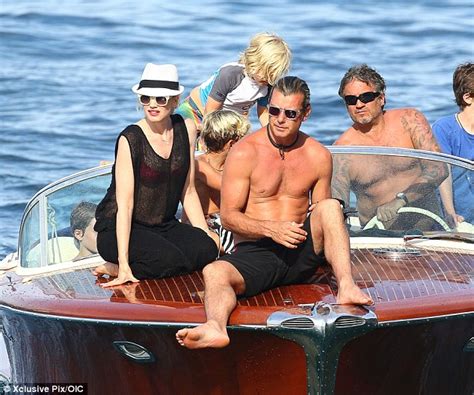 Gwen Stefani Wears A Hot Pink Bikini As She Suns Herself On Speedboat