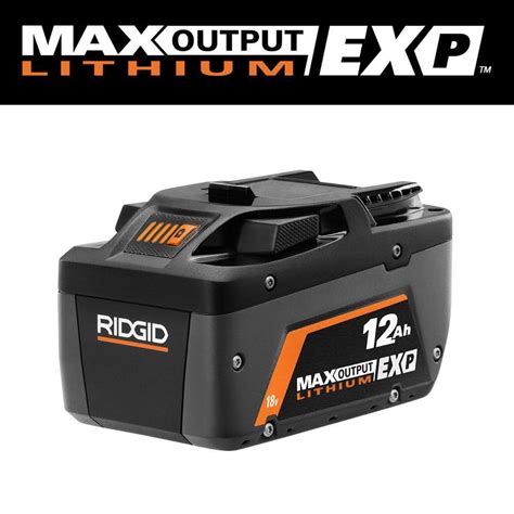 Ridgid V Ah Max Output Exp Lithium Ion Battery Ac The