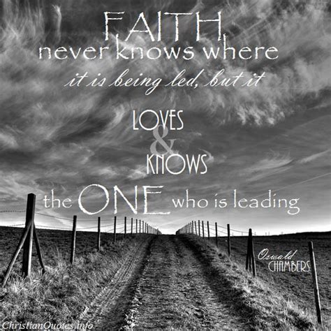 Oswald Chambers Quote - Faith | ChristianQuotes.info