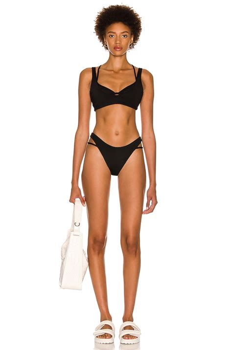 SIMKHAI Xela Bikini Bottom In Black FWRD