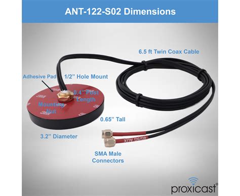 Proxicast Vandal Resistant Low Profile G G Antenna Dbi Gain