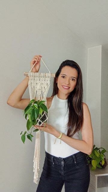 NINA Artista Textil Macramé on Instagram Macramé y plantas Una de