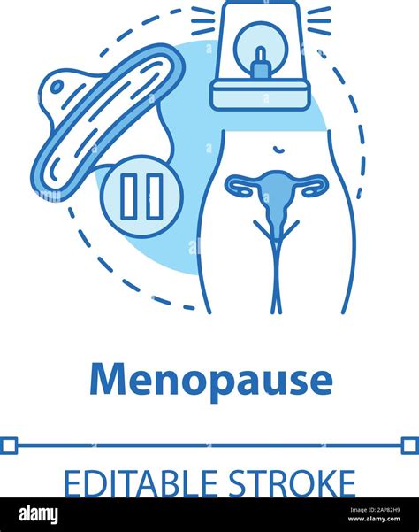 Menopause Concept Icon Climacteric Idea Thin Line Illustration Female