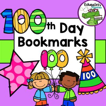 100th Day Of School Coloring Bookmarks By EduGator S Essentials TPT