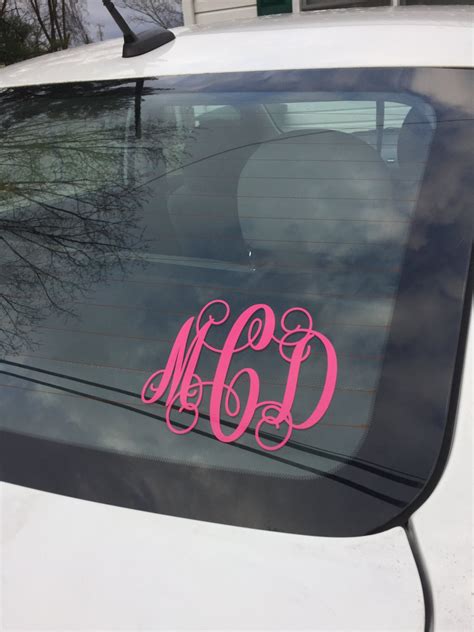 Monogram Car Decal