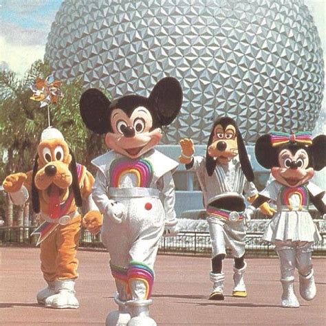 Mickey And Friends At Epcot Center In The S Remember The Outfits