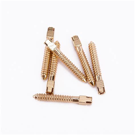 120Pcs Dental Titanium Endo Conical Screw Post Root Canal Pins Gold