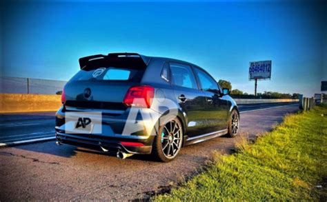 VW Polo MK5 6R 6C GTI R Oettinger Style Gloss Black Rear Boot Spoiler