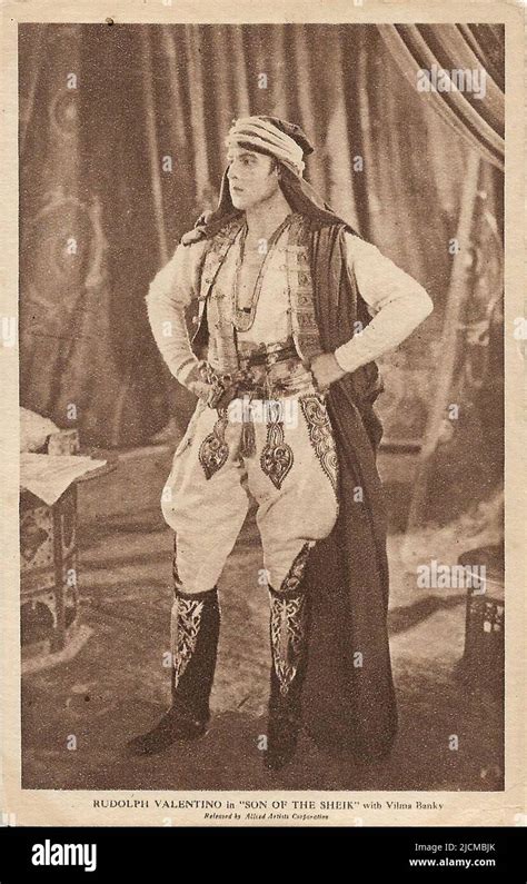 Portrait Of Rudolph Valentino In The Son Of The Sheik